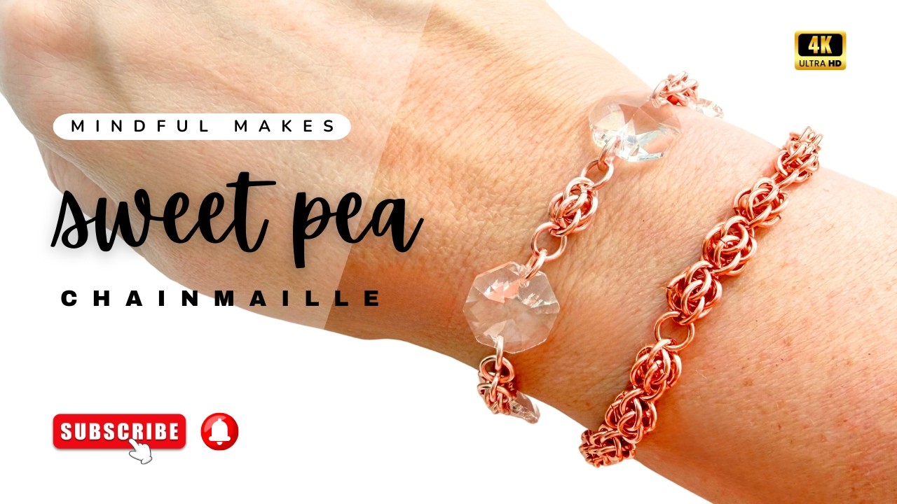 Mindful Makes - Adorable Sweet Pea Maille Links For Earrings And Chains