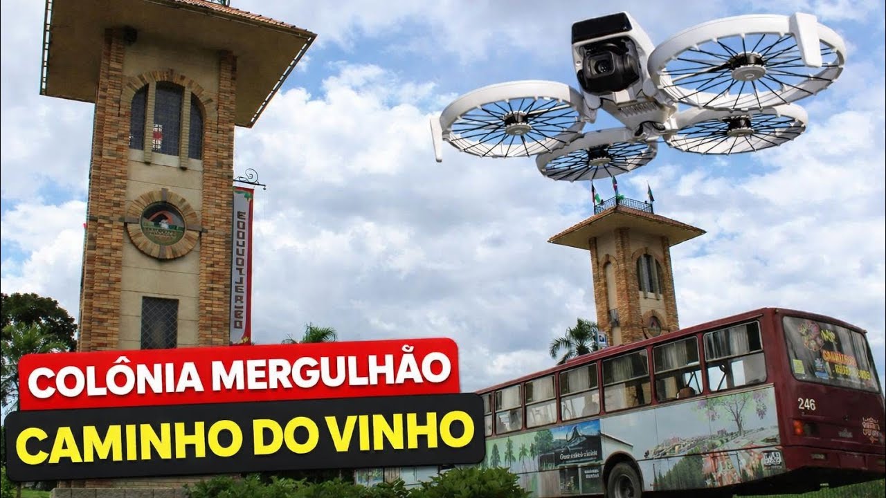 Caminho do Vinho visto do alto 🍷 | Colônia Mergulhão – São José dos Pinhais 4K