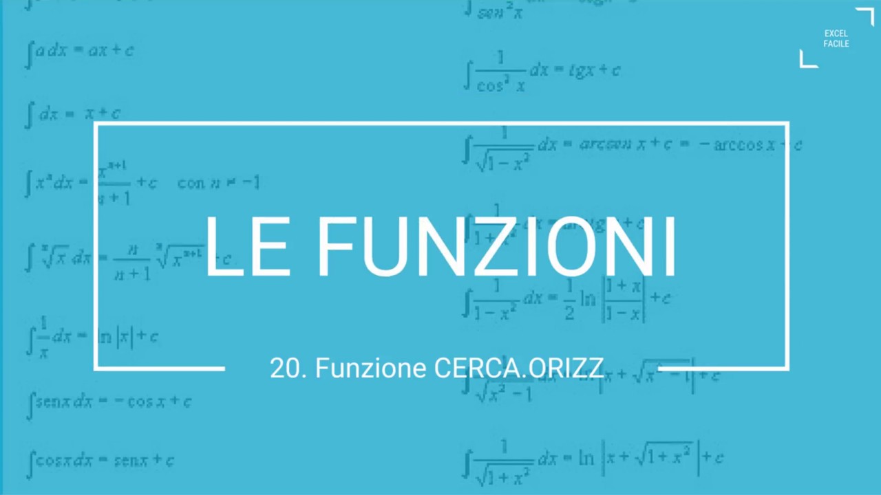 Funzione Cerca Orizzontale (cerca.orizz) - Excel Facile
