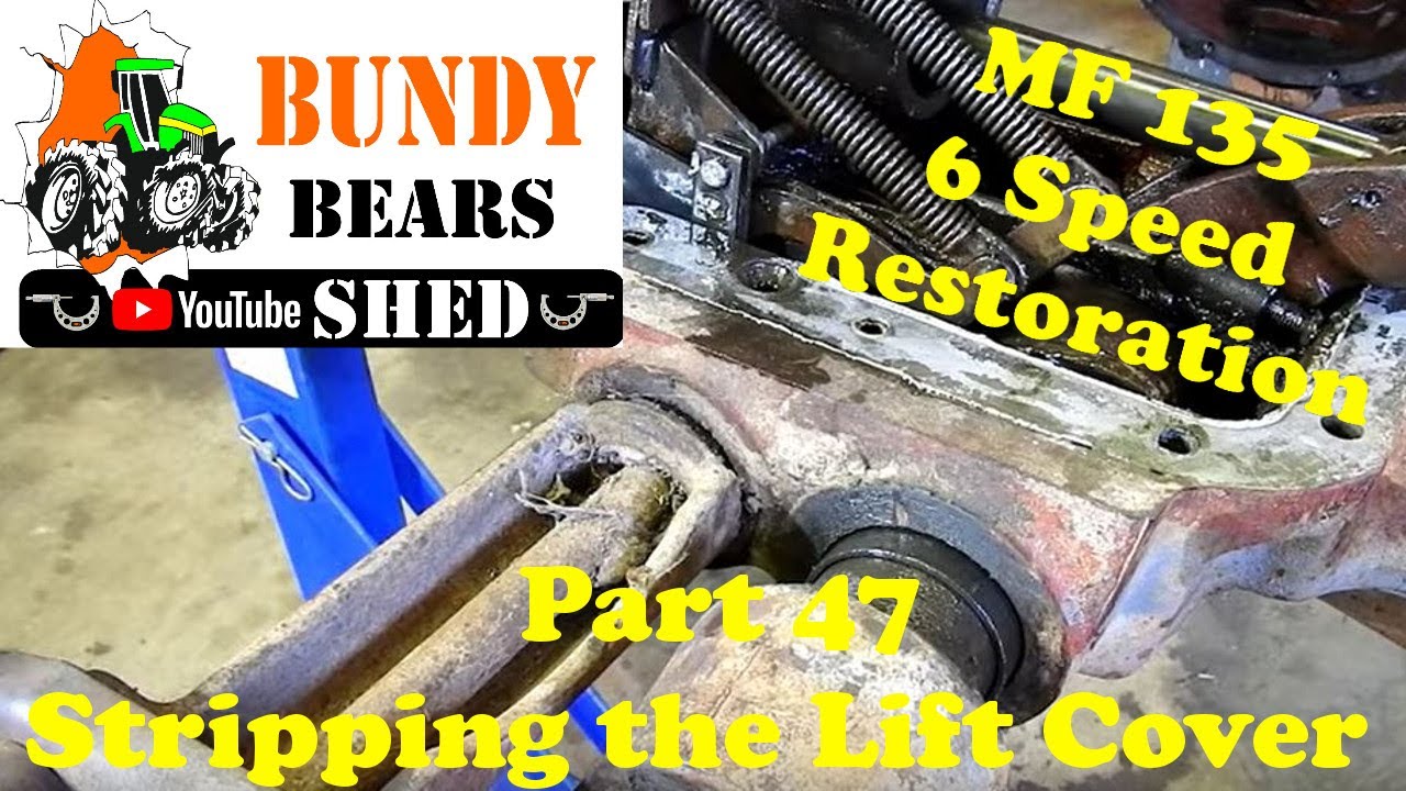 MF135 6 Speed Restoration #47 Stripping the Lift Cover