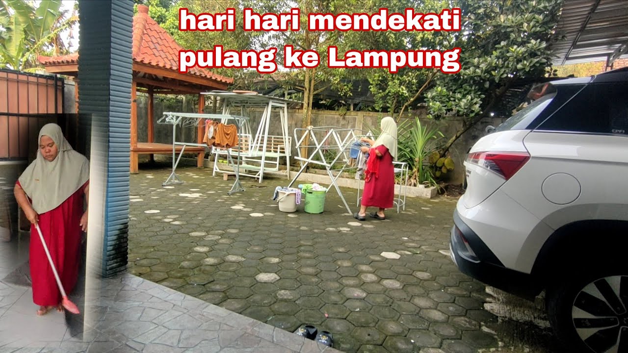 Beberes baju bersih bersih rumah  adek di Banyuwangi mendekati pulang kampung 