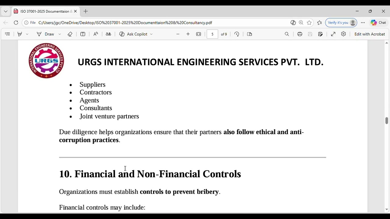 ISO 37001:2025 Anti-Bribery Management System Implementation, Documentation & Consultancy