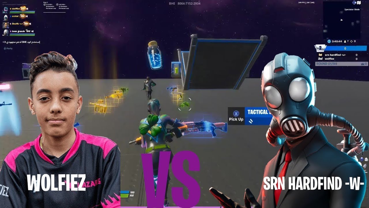 Throwback to Wolfiez VS srn Hardfind -ω- | 1V1 Battle
