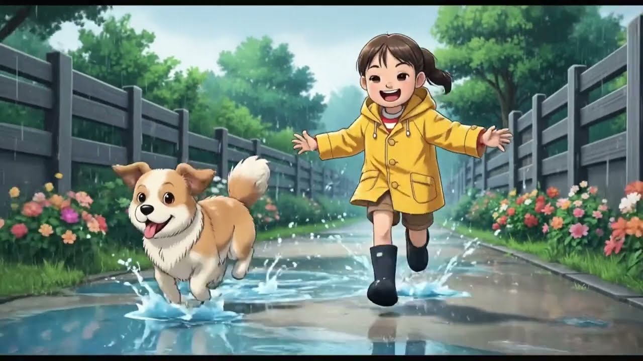 🍃 🍁“Rain in the Wild 🌧️ Cozy Ghibli Forest Camping ASMR | Relaxing Nature Sounds & Peaceful Night
