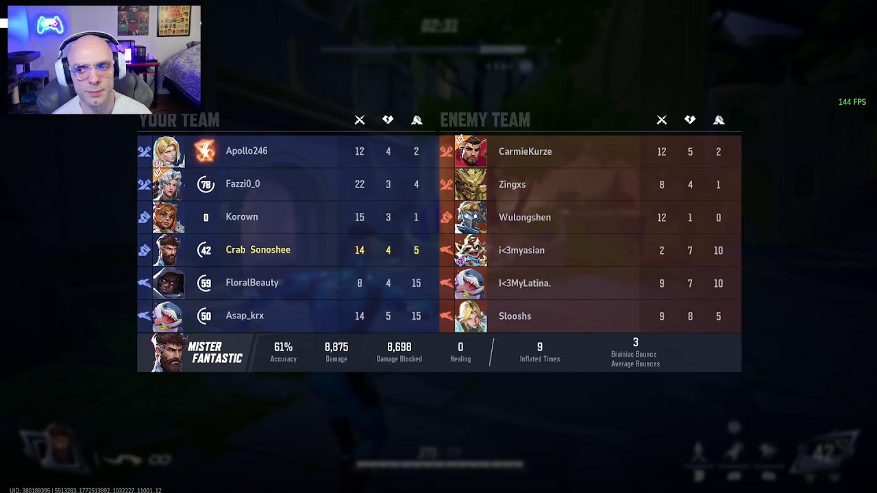 Cranky teammates? Mr. F doesn't care. BALD Ranked Rivals gamin