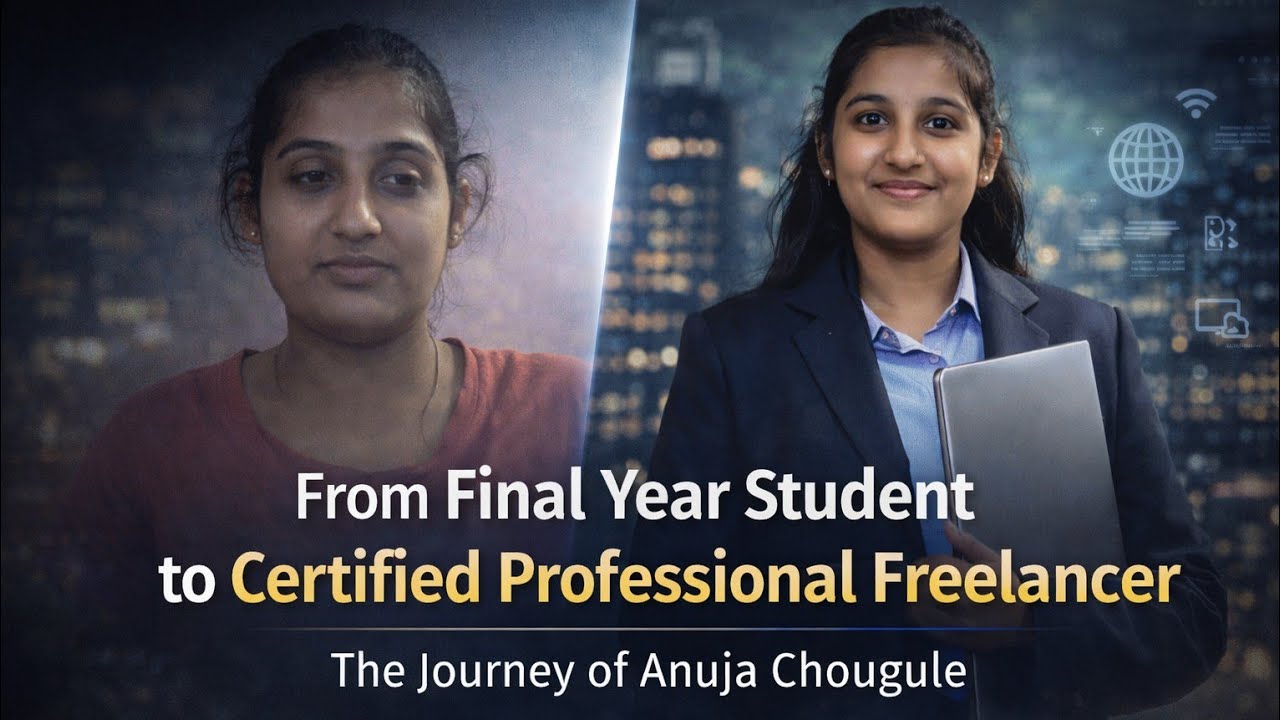 Btech student to certified professional freelancer | Real story of Anuja Chougule 