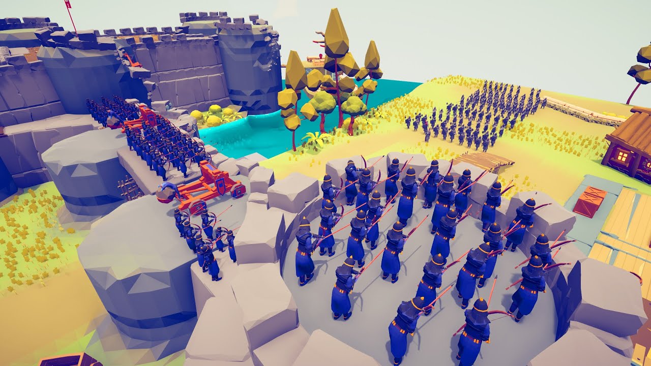 CAN 100x MEDIEVAL SOLDIER PROTECT KING? - Totally Accurate Battle Simulator TABS