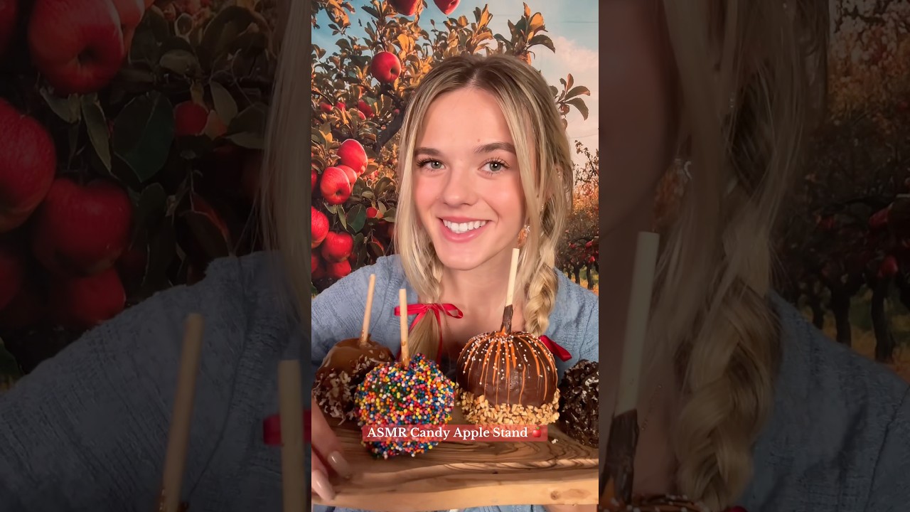 #asmr Candy Apple Stand 🍎 #asmrsounds #asmreating #candy #asmrcommunity #asmrvideos