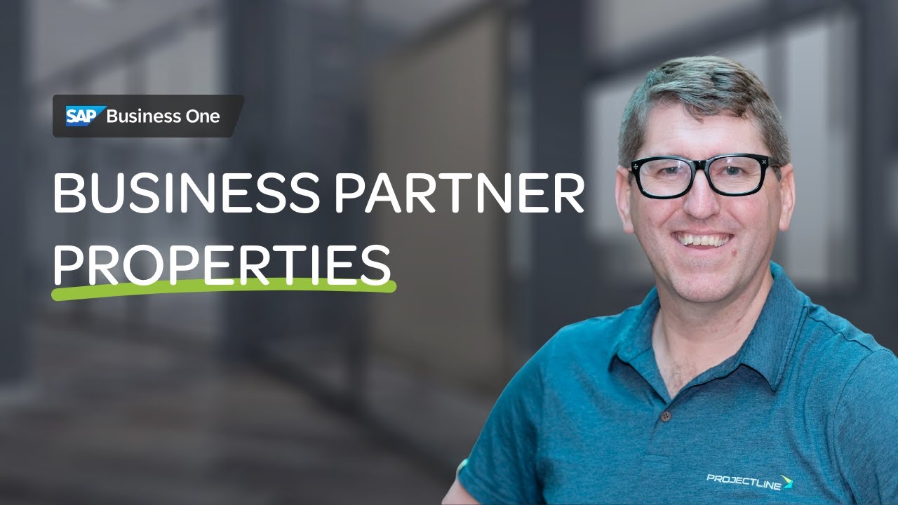 Свойства бизнес-партнера SAP Business One