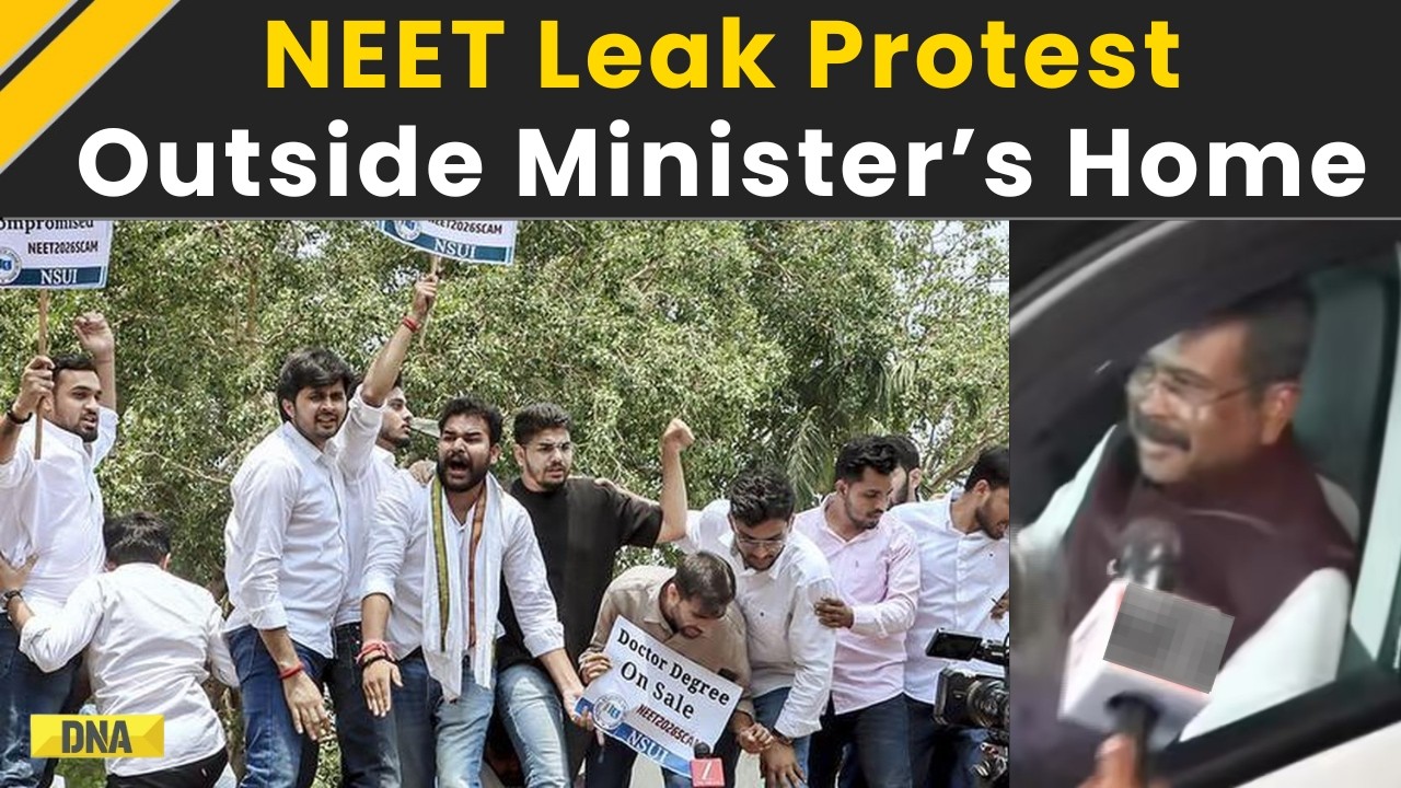 NEET Leak: NSUI Protests Outside Dharmendra Pradhan&rsquo;s Residence Over NEET Paper Leak