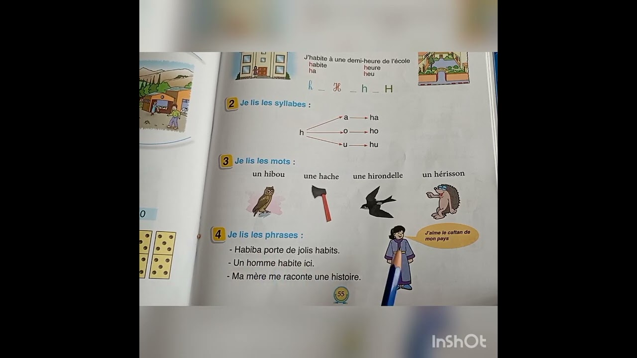 pour communiquer en français 2é année primaire page 55