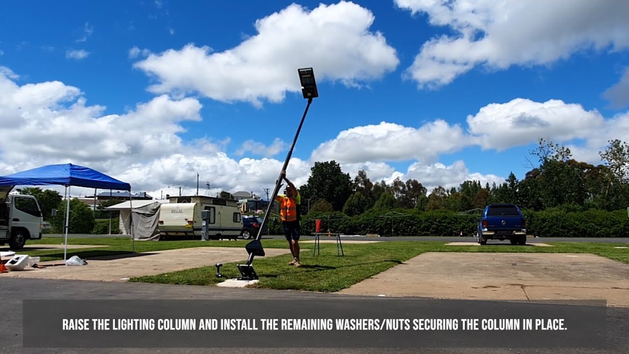 Solar Lighting Designs Hinged Column