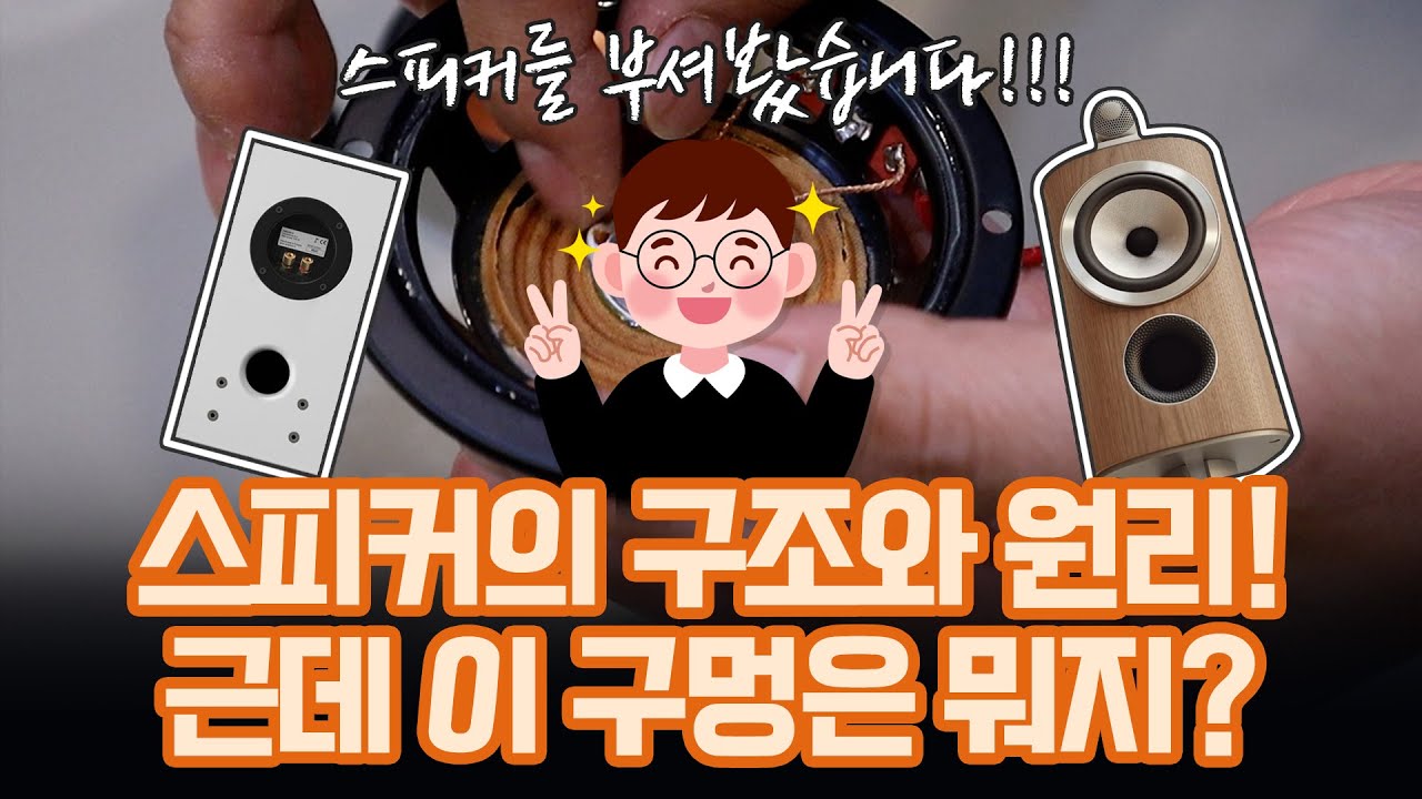스피커의 구조와 원리 그리고 저음반사형 밀폐형 스피커의 차이