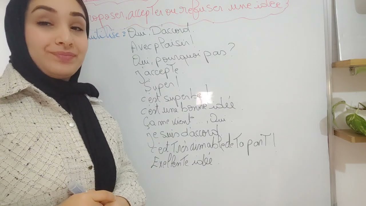 proposer, accepter où refuser une idée ثانية إعدادي
