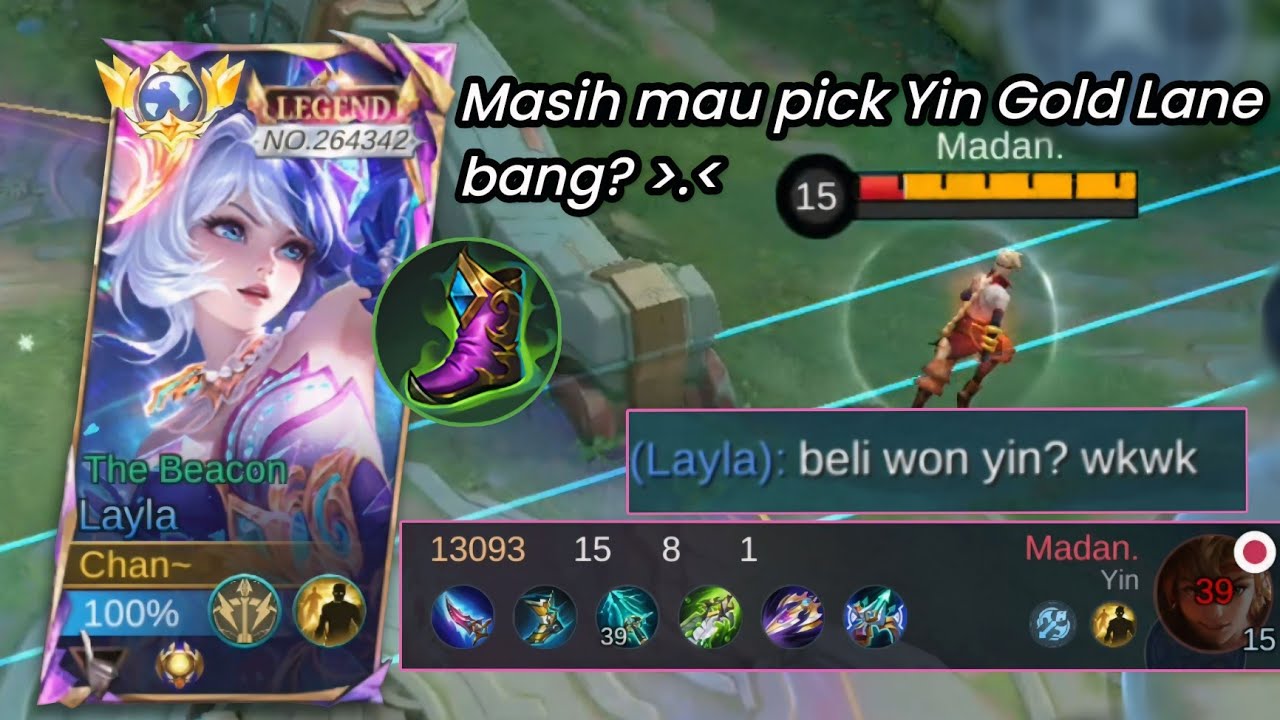 NGIDE AMAT PICK YIN GOLD LANE SAMPE NGE WON PULA🗿 LU FIKIR LAWAN LAYLA ITU GAMPANG
