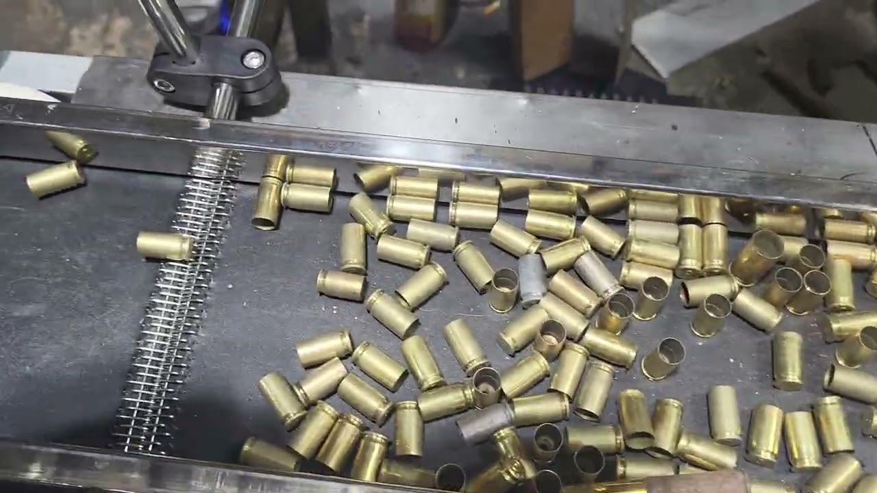 Removing steel cases from range brass and pro type brass sorter machine 