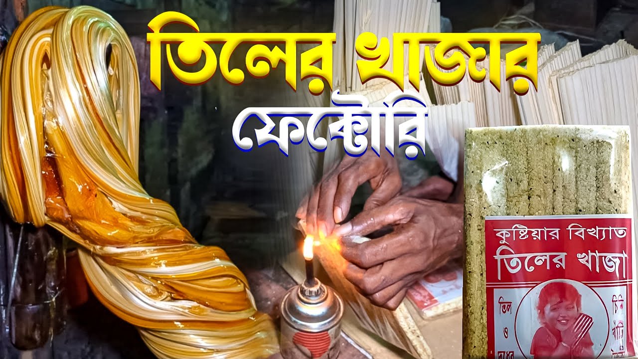 দেখুন কিভাবে ফ্যাক্টরি থেকে কুষ্টিয়ার ঐতিহ্যবাহী তিলের খাজা তৈরি করা হয় । Kushtia prem Tiler Khaja