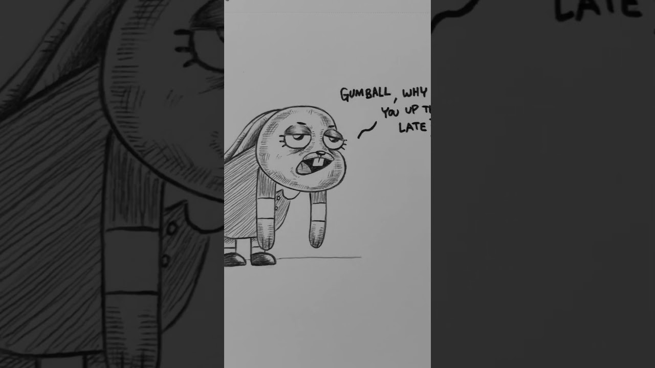 The Watterson&rsquo;s have an intruder #analoghorror #shortsfeed #shortvideo #drawing #art