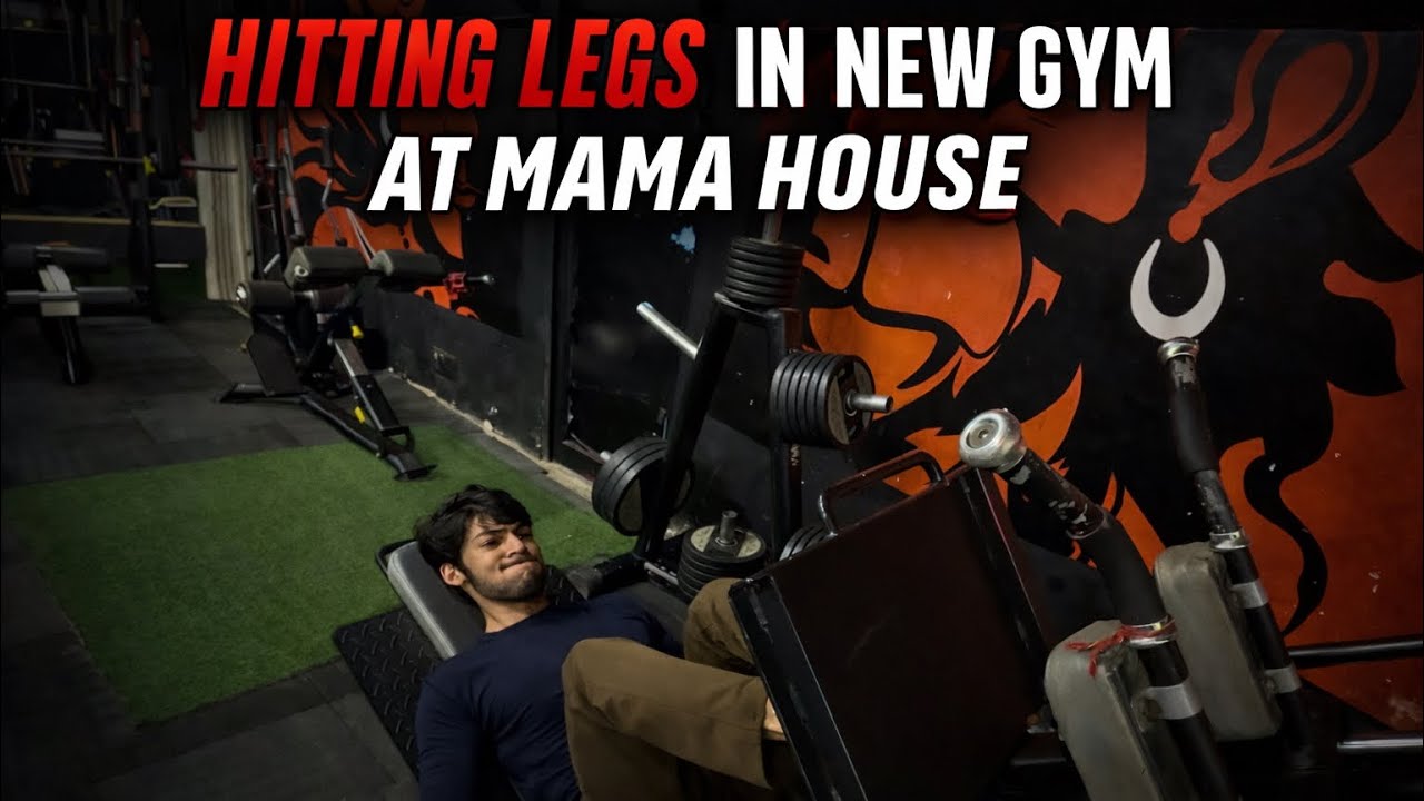 HITTING LEGS IN NEW GYM 🤯 || Mama Ke sath Legs maar die 😍🔥