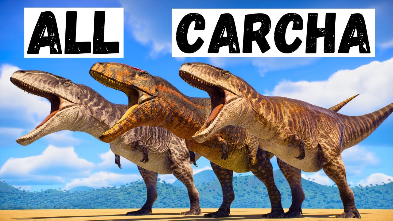 Carcharodontosaurus ALL SKINS | Prehistoric Kingdom