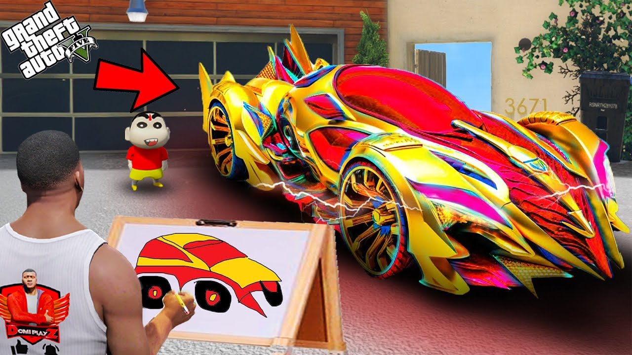 Franklin Find The Fastest And Powerful Strongest Car Using Magical Painting In GTA 5 Telugu | #gta5