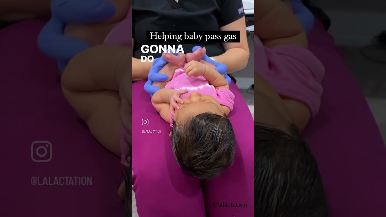 Help your baby pass gas #baby #babyfart