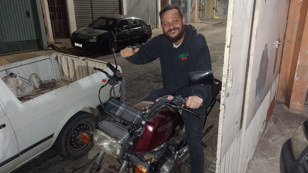 HONDA CB 400 1984: Tiramos o motor de arranque. Será que deu certo?