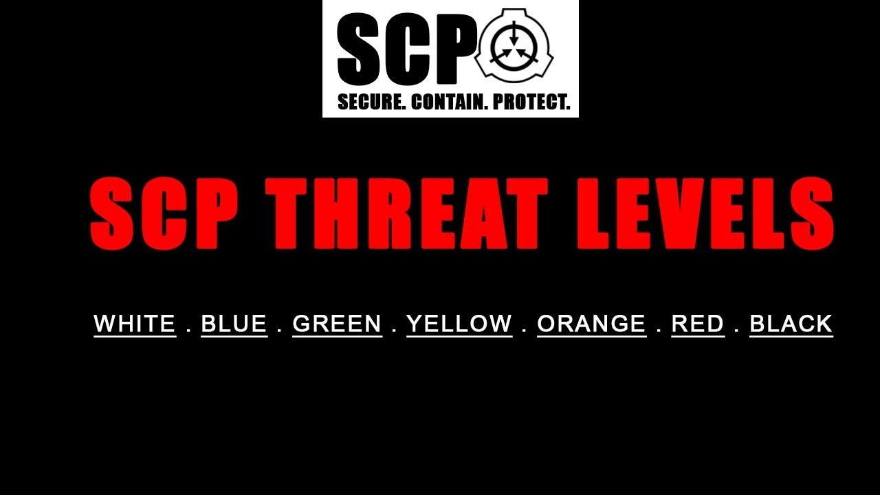 SCP THREAT LEVELS AND MEANINGS