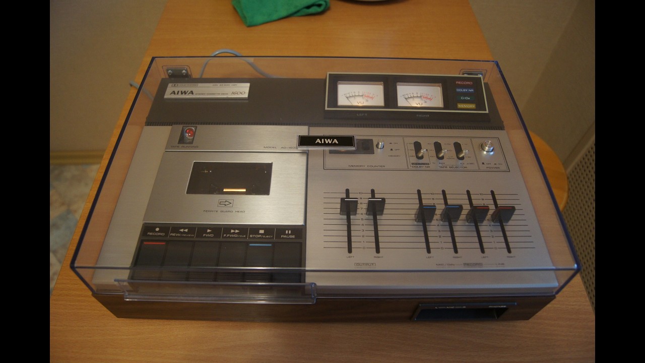 Дека AIWA AD-1600. Setup, которому 50 лет. Запись на Sony HF-60 1983 г. Которой уже больше 40-ка.