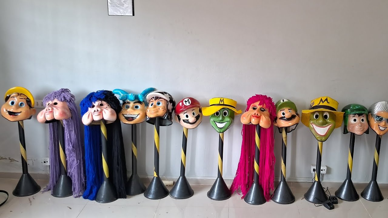 Quantas m&aacute;scara de Personagens tem na carreta Fabulosa? 😱🙈