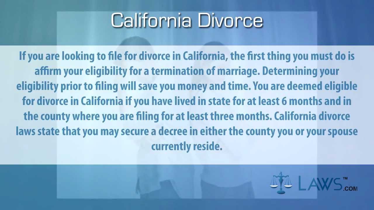 Divorce in California