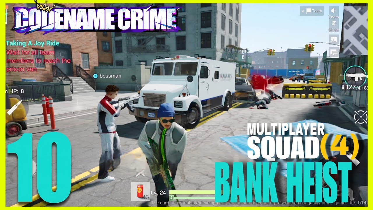 CODENAME CRIME: VICE OPEN WORLD | DSP HEIST BIG BANK RECON | 4 X MULTIPLAYER SQUAD | 5*WANTED LEVEL