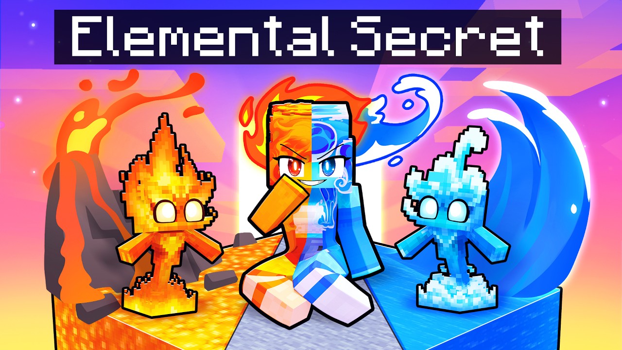 Playing as a SECRET ELEMENTAL in Minecraft!