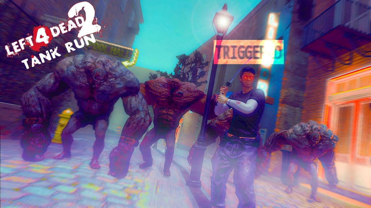 Tank BHOP Run (Solo, Expert) on The Passing | Left 4 Dead 2