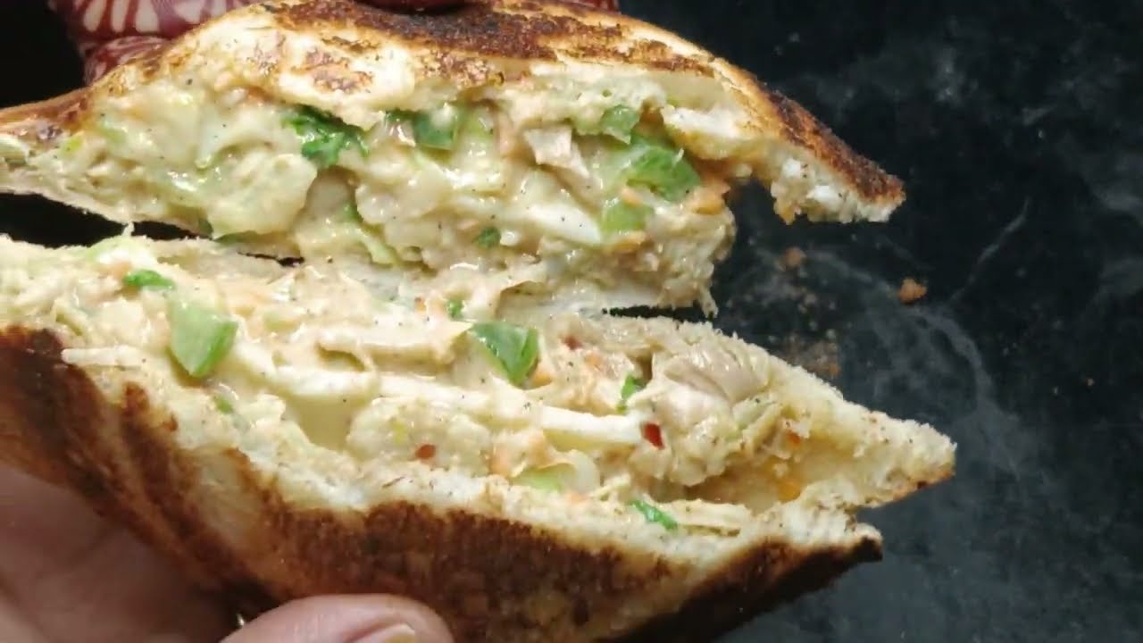 Chicken Cheez Mayo Sandwich | Chicken Grilled Mayo Sandwich | 