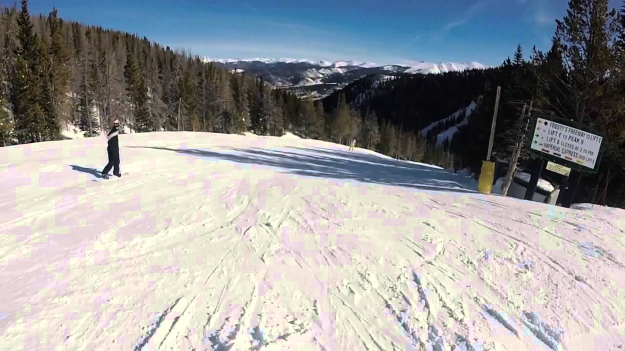 Breckenridge CO peak 7 and 8 double black diamond skiing