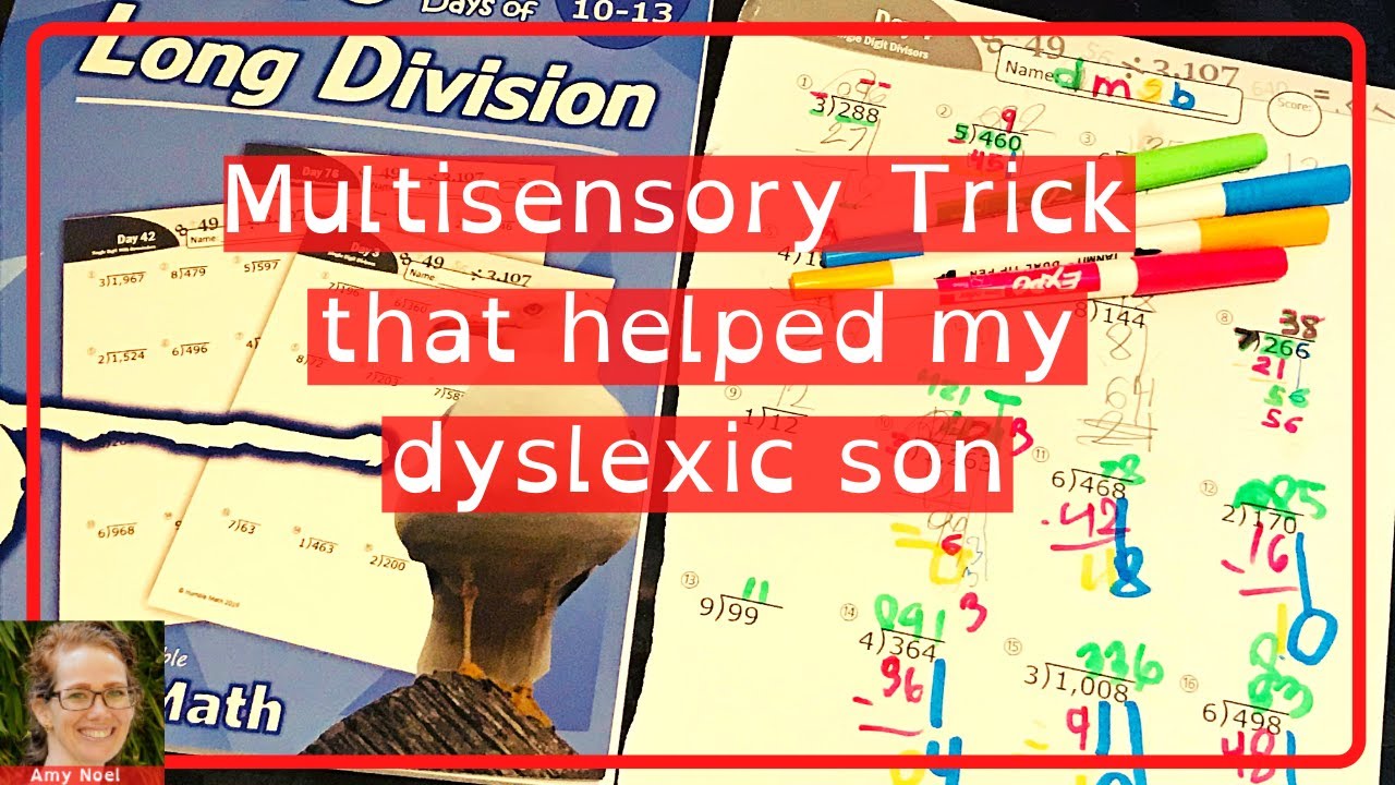 Multisensory Color Technique Learning Long Division