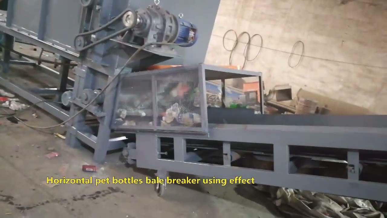 pet bottles / aluminium can bale breaker/opener