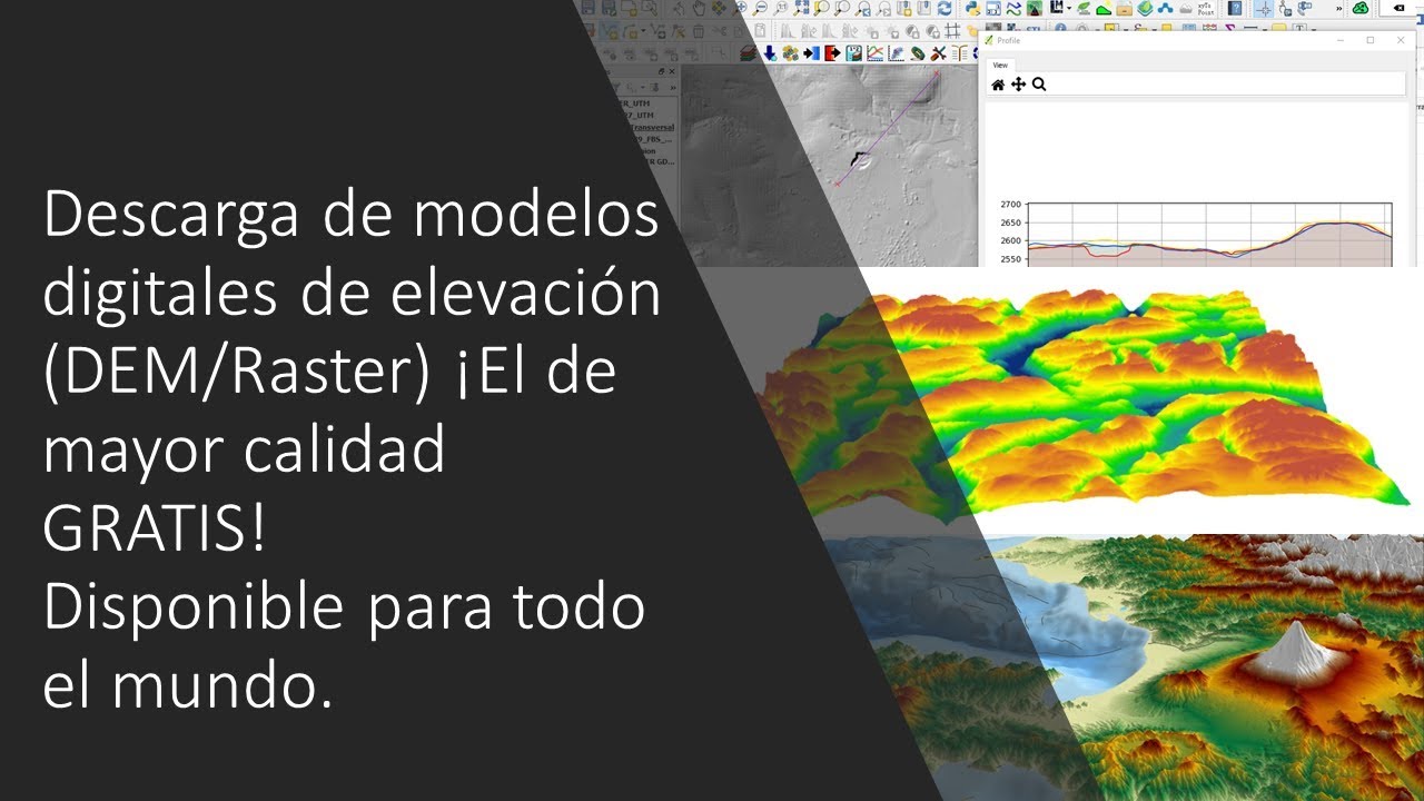Descarga de Modelos de Elevación ¡GRATIS! para todo el mundo (Raster)