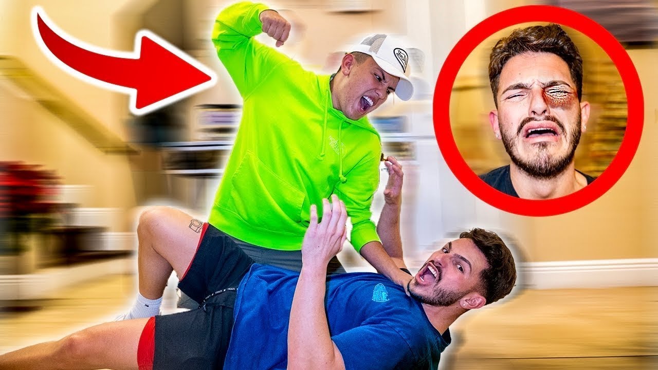 HE PUNCHED ME!!