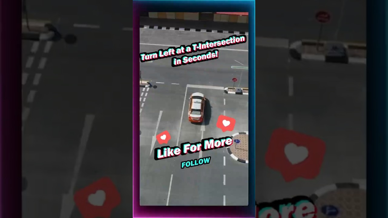 🚦 How to Turn Left at a T-Intersection in Seconds! 