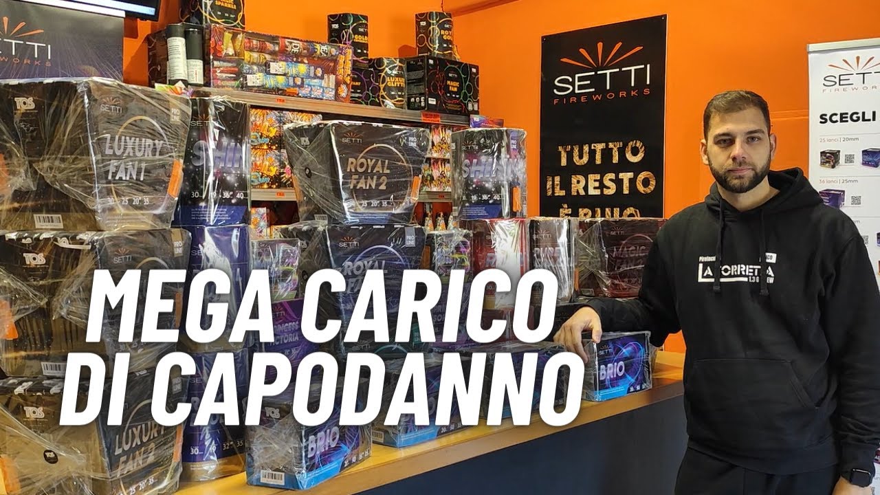 TOUR del NEGOZIO SETTI FIREWORKS di GENOVA e UNBOXING del CARICO DI CAPODANNO di NICO!