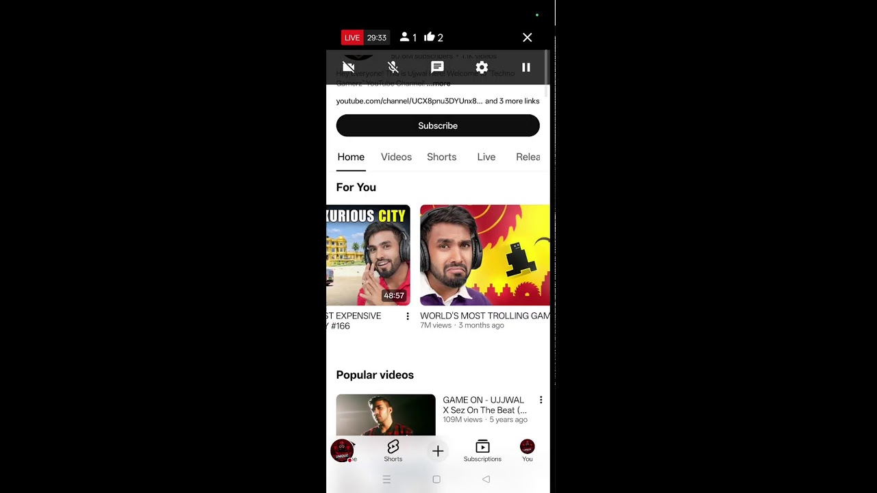 61  #subscriber support me #