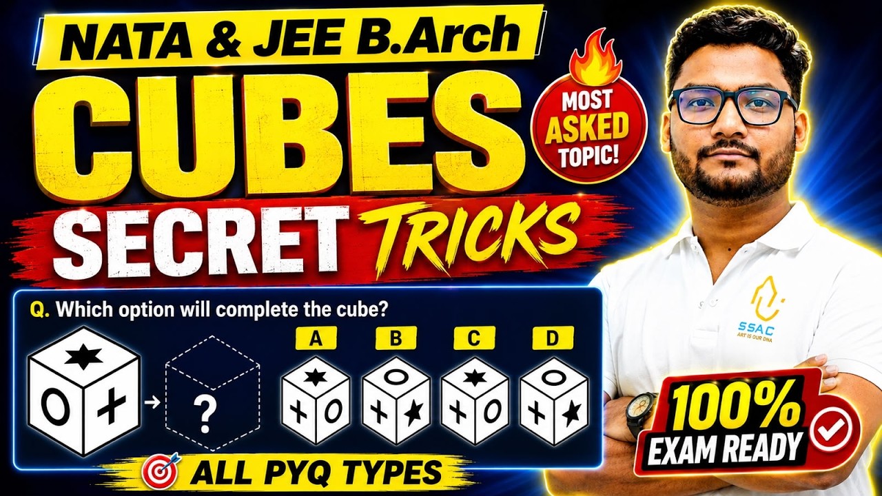 Cubes in 20 Minutes | NATA & JEE B.Arch Reasoning