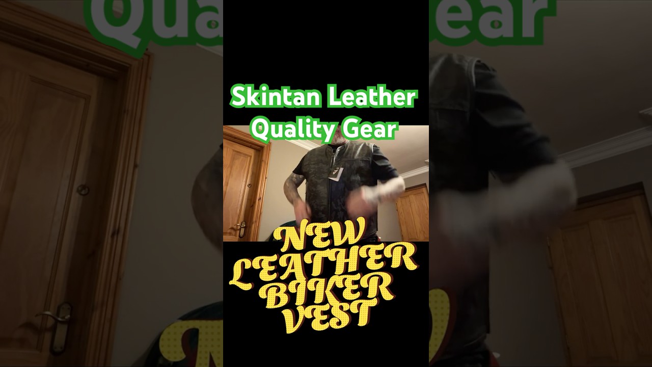 “New Leather Biker Vest Review | Premium Motorcycle Riding Gear”.
