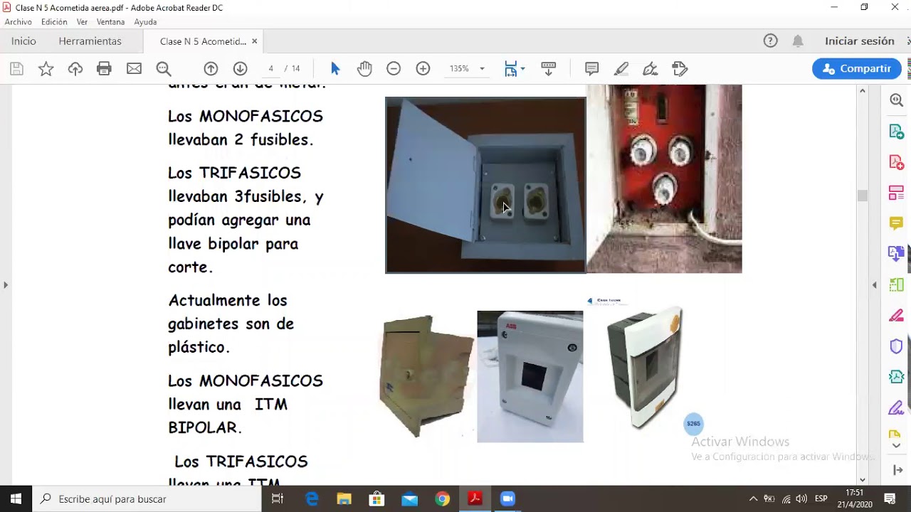 Clase N 5 Acometida a&eacute;rea