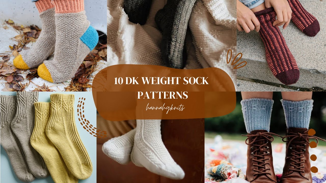 10 Comfy, Cozy DK Weight Sock Patterns to Knit this Winter