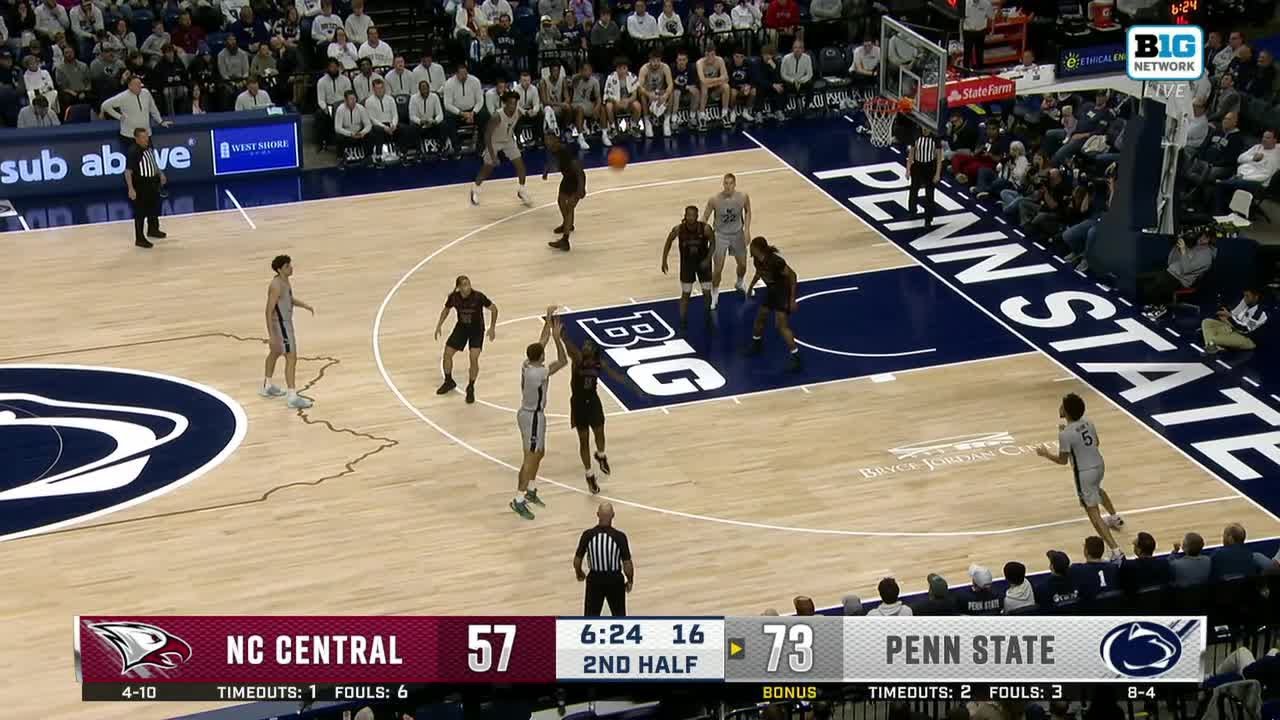 Melih Tunca Into the Lane AND-1 vs. N. Carolina Central | Penn State Basketball