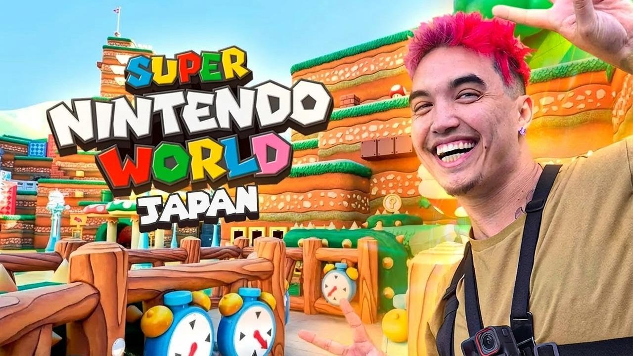 What’s a Day Like at Super Nintendo World Japan? 🌄 Vlog Adventure