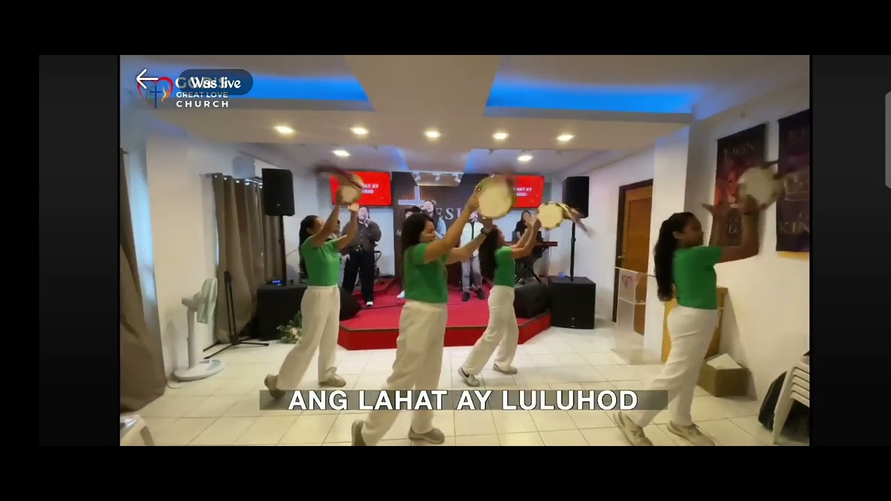 Ang lahat ay Magsasaya/Langit ang nadarama tambourine Dance Spring Worship 